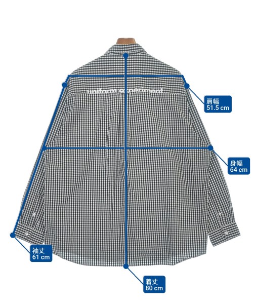 uniform experiment（ユニフォームエクスペリメント）カジュアルシャツ 黒 サイズ:3(L位) メンズ/2200627386015