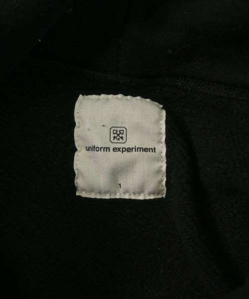uniform experiment（ユニフォームエクスペリメント）パーカー 黒 サイズ:1(S位) メンズ/2200629137035