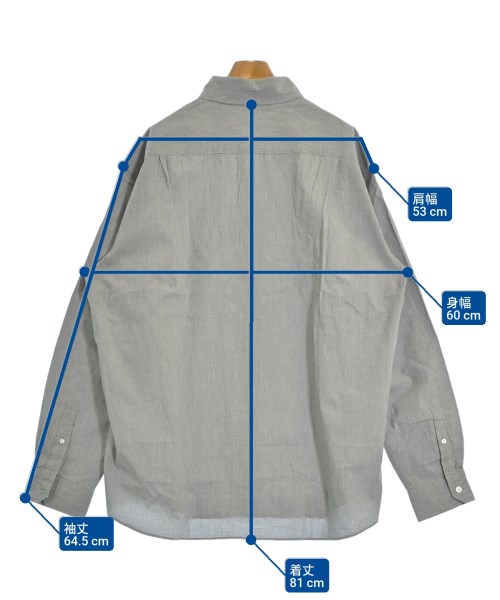 uniform experiment（ユニフォームエクスペリメント）カジュアルシャツ グレー サイズ:4(XL位) メンズ/2200619071141