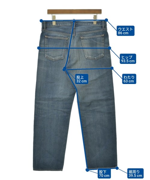 uniform experiment（ユニフォームエクスペリメント）デニムパンツ 青 サイズ:4(XL位) メンズ/2200619071202