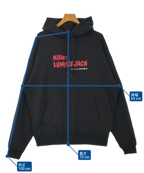 uniform experiment（ユニフォームエクスペリメント）パーカー 黒 サイズ:4(XL位) メンズ/2200626776084