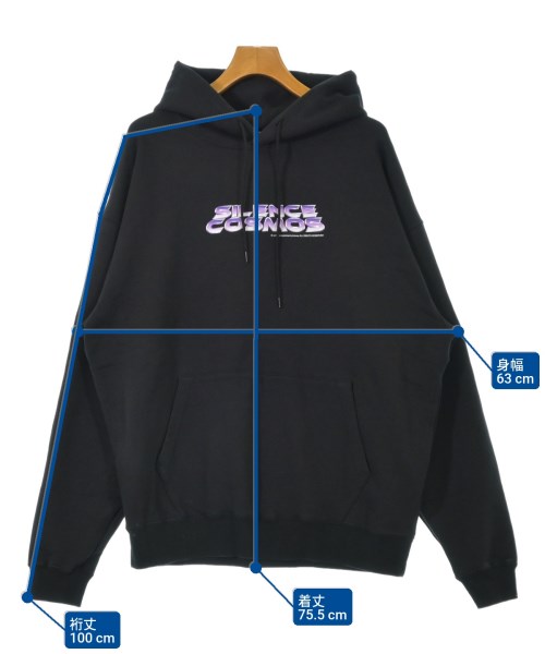 uniform experiment（ユニフォームエクスペリメント）パーカー 黒 サイズ:4(XL位) メンズ/2200626776091