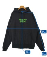 uniform experiment（ユニフォームエクスペリメント）パーカー 黒 サイズ:4(XL位) メンズ/2200626776121