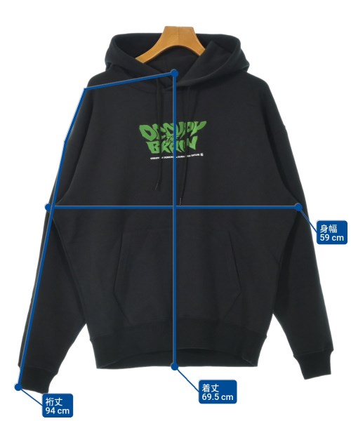 uniform experiment（ユニフォームエクスペリメント）パーカー 黒 サイズ:1(S位) メンズ/2200626776138