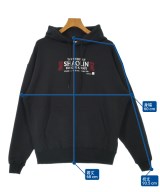 uniform experiment（ユニフォームエクスペリメント）パーカー 黒 サイズ:1(S位) メンズ/2200626776145