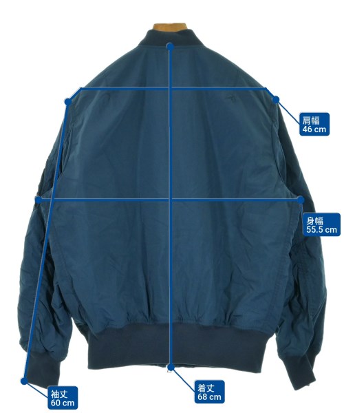 uniform experiment（ユニフォームエクスペリメント）ブルゾン 青 サイズ:1(S位) メンズ/2200626866105