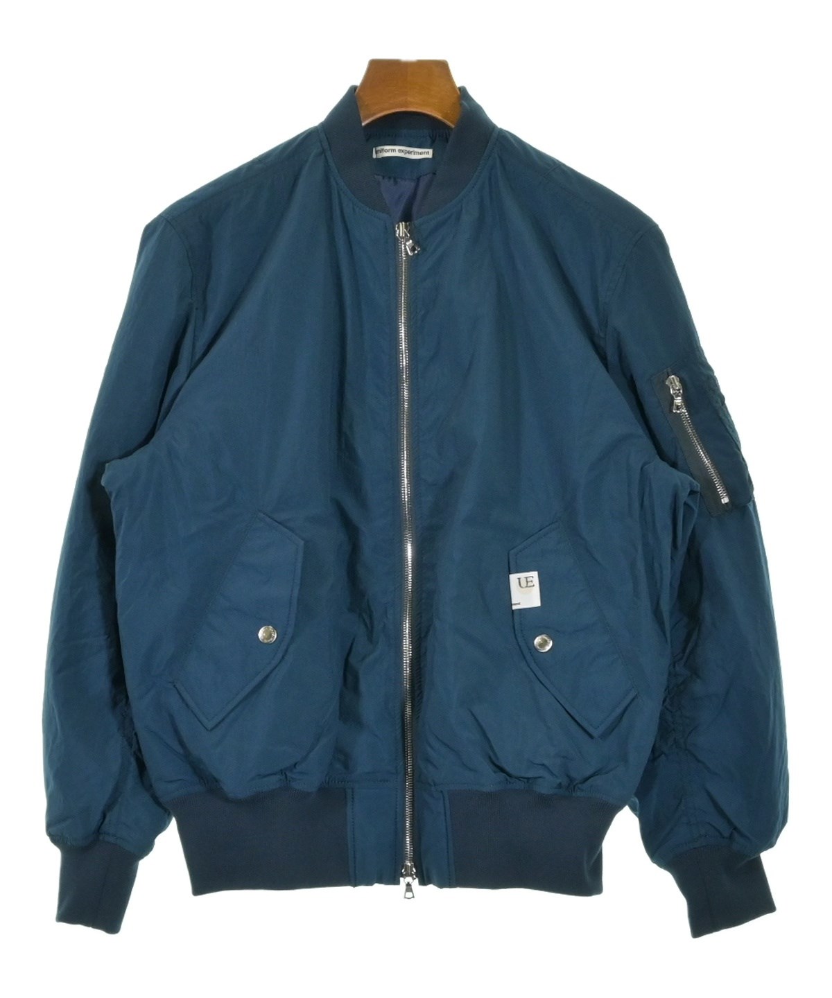 uniform experiment ブルゾン L 青 【古着】【中古】【送料無料】 uniform experiment（ユニフォームエクスペリメント）ブルゾン 青
