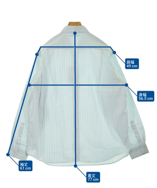 uniform experiment（ユニフォームエクスペリメント）カジュアルシャツ 青 サイズ:3(L位) メンズ/2200630067130