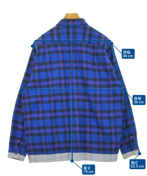 uniform experiment（ユニフォームエクスペリメント）カジュアルシャツ 青 サイズ:2(M位) メンズ/2200629166035