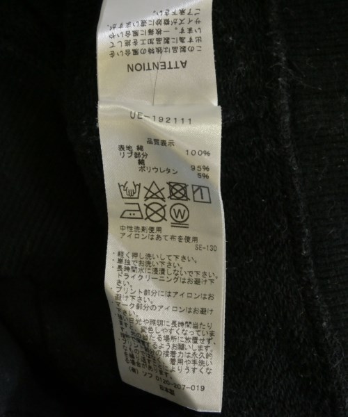 uniform experiment（ユニフォームエクスペリメント）パーカー 黒 サイズ:1(S位) メンズ/2200608771014