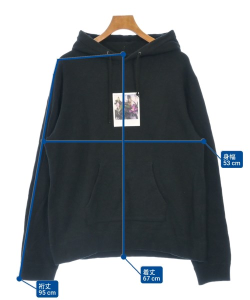 uniform experiment（ユニフォームエクスペリメント）パーカー 黒 サイズ:1(S位) メンズ/2200608771014