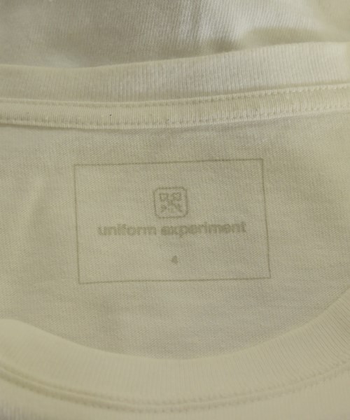 uniform experiment（ユニフォームエクスペリメント）Tシャツ・カットソー 白 サイズ:4(XL位) メンズ/2200608771038