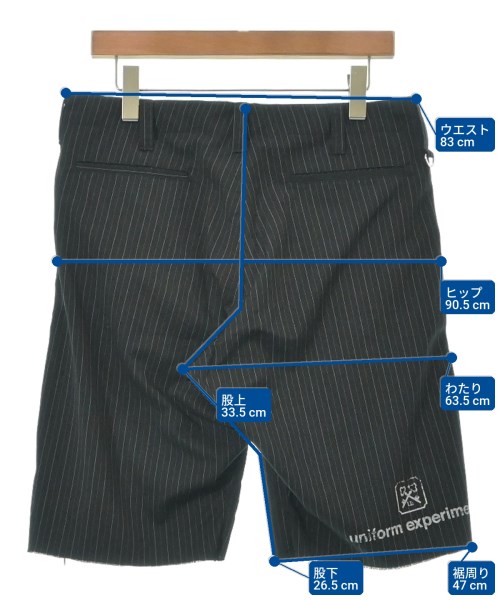 uniform experiment（ユニフォームエクスペリメント）ショートパンツ 黒 サイズ:3(L位) メンズ/2200608771045