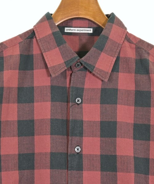 uniform experiment（ユニフォームエクスペリメント）カジュアルシャツ 赤 サイズ:3(L位) メンズ/2200616920541
