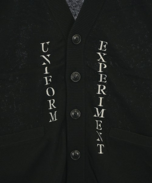 uniform experiment（ユニフォームエクスペリメント）カーディガン 黒 サイズ:1(S位) メンズ/2200617978114