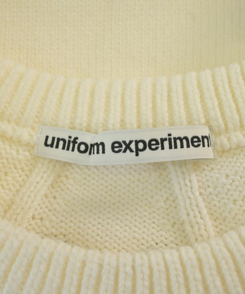 uniform experiment（ユニフォームエクスペリメント）ニット・セーター 白 サイズ:3(L位) メンズ/2200617978176