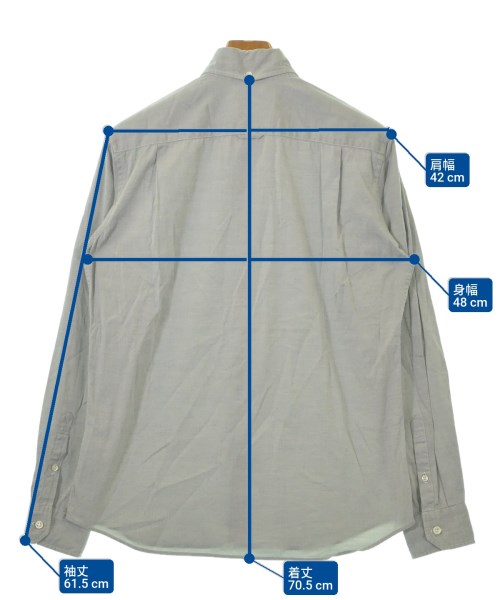 uniform experiment（ユニフォームエクスペリメント）カジュアルシャツ グレー サイズ:2(M位) メンズ/2200618589074