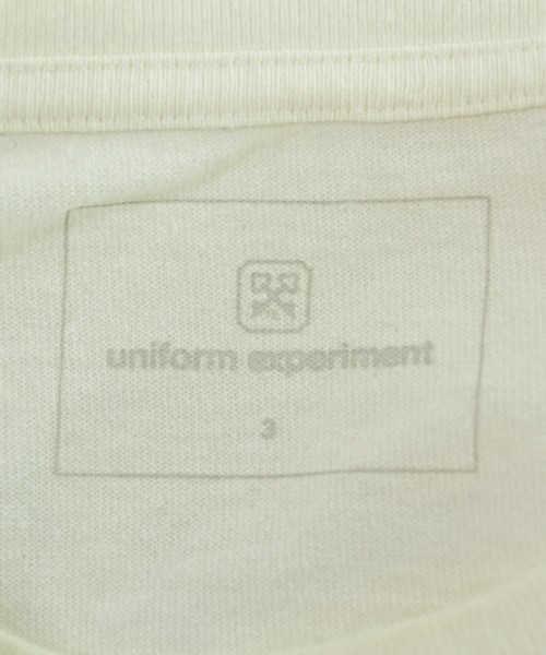 uniform experiment（ユニフォームエクスペリメント）Tシャツ・カットソー 白 サイズ:3(L位) メンズ/2200617669210