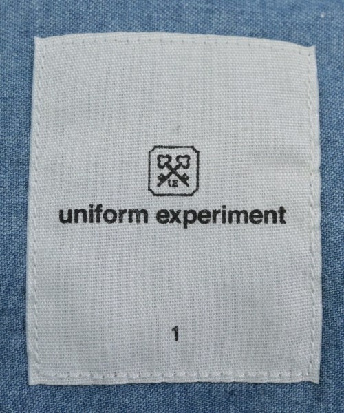uniform experiment（ユニフォームエクスペリメント）カジュアルシャツ 青 サイズ:1(S位) メンズ/2200621054071