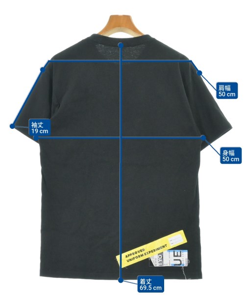 uniform experiment（ユニフォームエクスペリメント）Tシャツ・カットソー 黒 サイズ:1(S位) メンズ/2200609806067