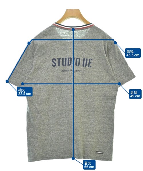 uniform experiment（ユニフォームエクスペリメント）Tシャツ・カットソー グレー サイズ:3(L位) メンズ/2200560227390