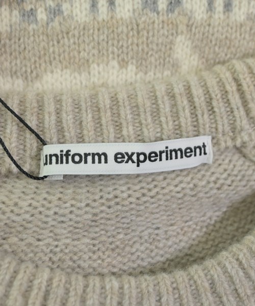 uniform experiment（ユニフォームエクスペリメント）ニット・セーター ベージュ サイズ:1(S位) メンズ/2200679423430