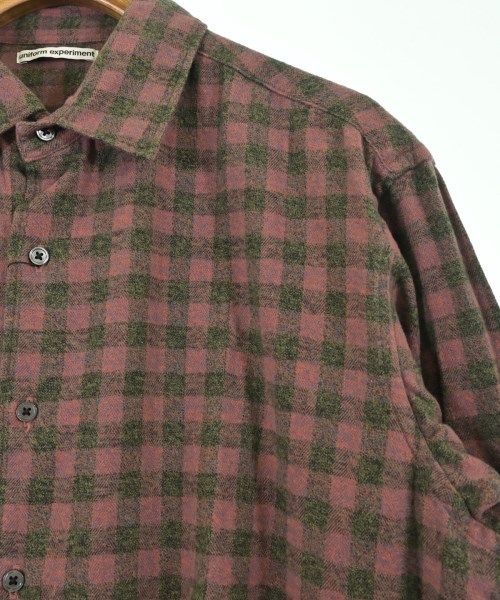 uniform experiment（ユニフォームエクスペリメント）カジュアルシャツ ピンク サイズ:3(L位) メンズ/2200679423522