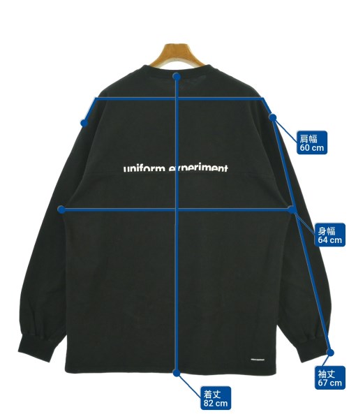 uniform experiment（ユニフォームエクスペリメント）Tシャツ・カットソー 黒 サイズ:3(L位) メンズ/2200679905424