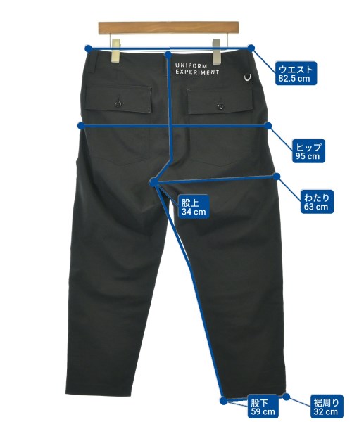 uniform experiment（ユニフォームエクスペリメント）クロップドパンツ 黒 サイズ:2(M位) メンズ/2200679905622