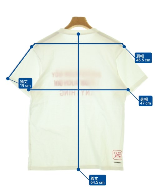 uniform experiment（ユニフォームエクスペリメント）Tシャツ・カットソー 白 サイズ:1(S位) メンズ/2200686688082