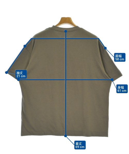 uniform experiment（ユニフォームエクスペリメント）Tシャツ・カットソー カーキ サイズ:3(L位) メンズ/2200682926638