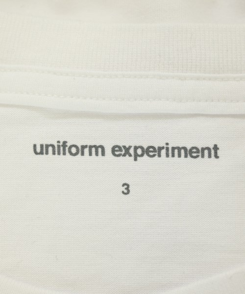uniform experiment（ユニフォームエクスペリメント）Tシャツ・カットソー 白 サイズ:3(L位) メンズ/2200682926669
