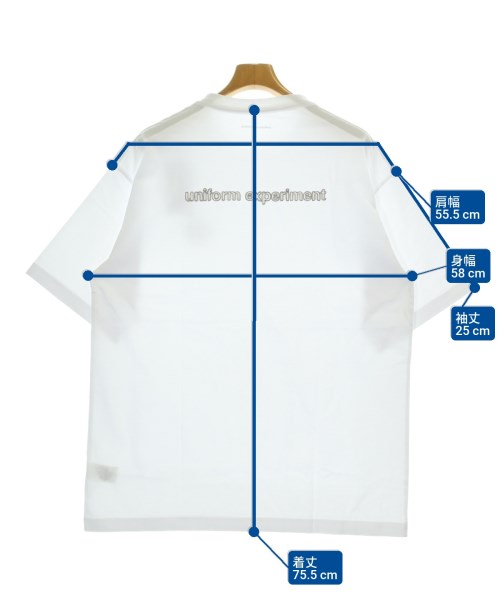 uniform experiment（ユニフォームエクスペリメント）Tシャツ・カットソー 白 サイズ:4(XL位) メンズ/2200682926737