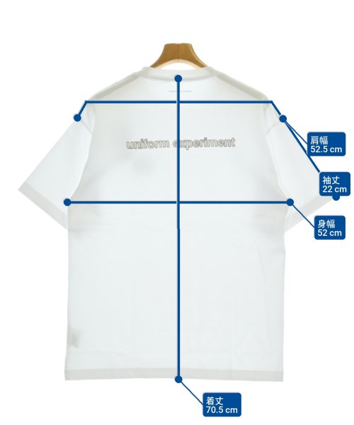 uniform experiment（ユニフォームエクスペリメント）Tシャツ・カットソー 白 サイズ:1(S位) メンズ/2200682926744