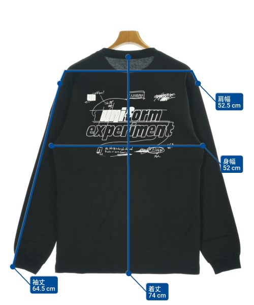 uniform experiment（ユニフォームエクスペリメント）Tシャツ・カットソー 黒 サイズ:1(S位) メンズ/2200682926805
