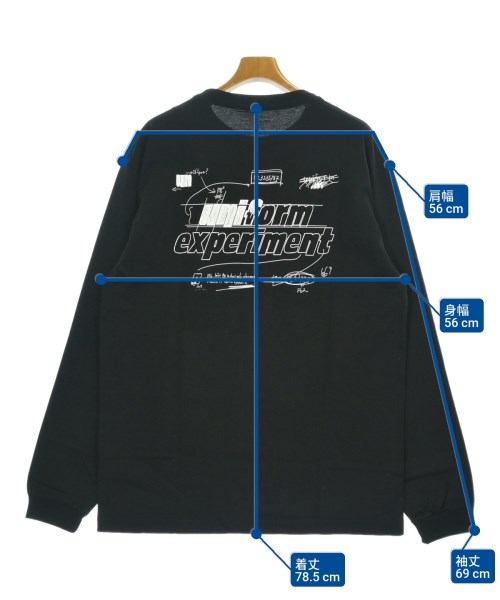uniform experiment（ユニフォームエクスペリメント）Tシャツ・カットソー 黒 サイズ:4(XL位) メンズ/2200682926829