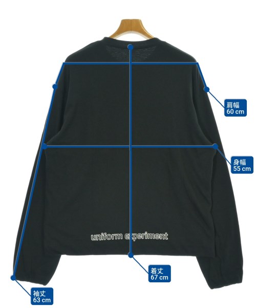 uniform experiment（ユニフォームエクスペリメント）Tシャツ・カットソー 黒 サイズ:2(M位) メンズ/2200682926836