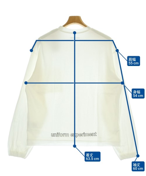uniform experiment（ユニフォームエクスペリメント）Tシャツ・カットソー 白 サイズ:1(S位) メンズ/2200682926874
