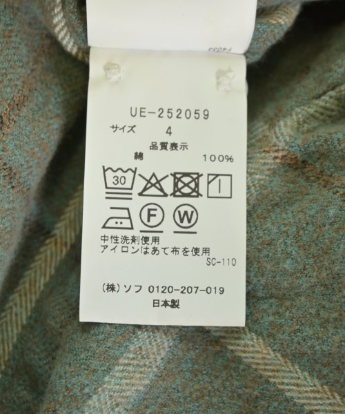 uniform experiment（ユニフォームエクスペリメント）カジュアルシャツ 緑 サイズ:-4(XL位) メンズ/2200686329381