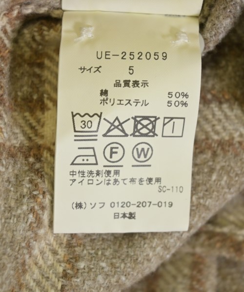 uniform experiment（ユニフォームエクスペリメント）カジュアルシャツ ベージュ サイズ:5(XXL位) メンズ/2200686329428