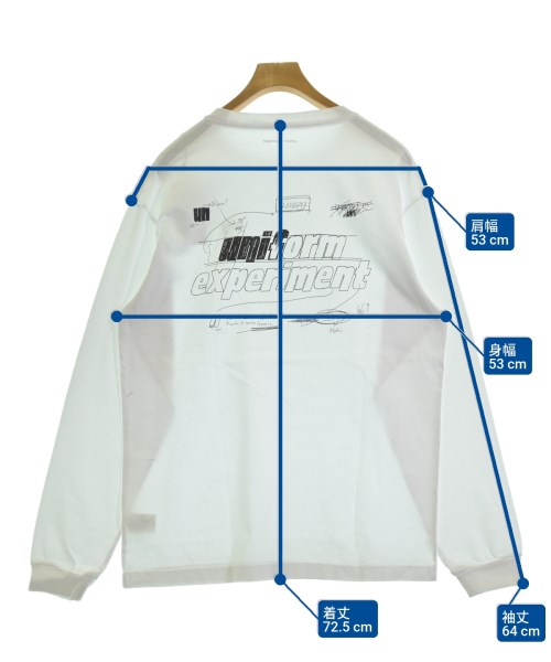 uniform experiment（ユニフォームエクスペリメント）Tシャツ・カットソー 白 サイズ:2(M位) メンズ/2200686329664