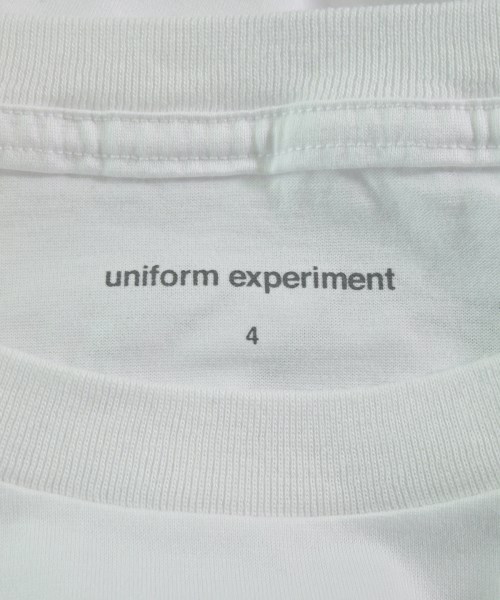 uniform experiment（ユニフォームエクスペリメント）Tシャツ・カットソー 白 サイズ:4(XL位) メンズ/2200686329671
