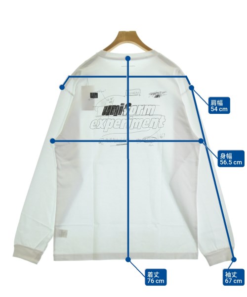 uniform experiment（ユニフォームエクスペリメント）Tシャツ・カットソー 白 サイズ:4(XL位) メンズ/2200686329671