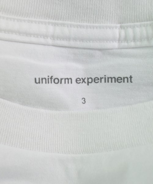uniform experiment（ユニフォームエクスペリメント）Tシャツ・カットソー 白 サイズ:3(L位) メンズ/2200686329688