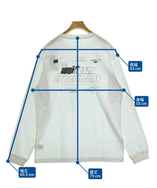uniform experiment（ユニフォームエクスペリメント）Tシャツ・カットソー 白 サイズ:3(L位) メンズ/2200686329688