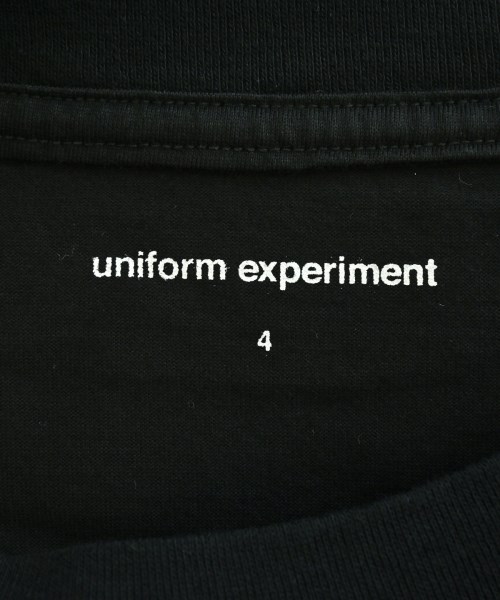 uniform experiment（ユニフォームエクスペリメント）Tシャツ・カットソー 黒 サイズ:4(XL位) メンズ/2200686329695