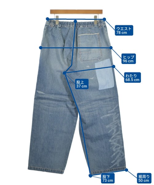 uniform experiment（ユニフォームエクスペリメント）デニムパンツ 青 サイズ:4(XL位) メンズ/2200687539031