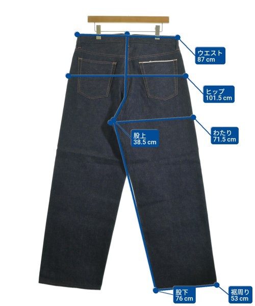 uniform experiment（ユニフォームエクスペリメント）デニムパンツ 紺 サイズ:5(XXL位) メンズ/2200687539604