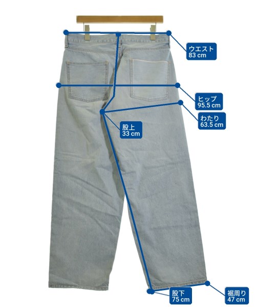 uniform experiment（ユニフォームエクスペリメント）デニムパンツ 青 サイズ:4(XL位) メンズ/2200687539642
