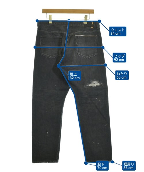 uniform experiment（ユニフォームエクスペリメント）デニムパンツ 黒 サイズ:3(L位) メンズ/2200689318139